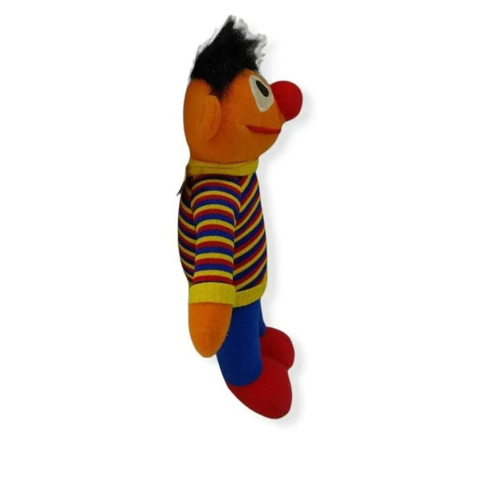 Vintage 1992 Sesame Street Ernie Plush Stuffed Toy Hasbro Child Dimension 11